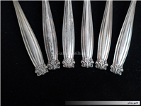 6عدد چنگال قدیمی نوربلین ژاپن روکش نقره 