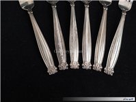 6عدد چنگال قدیمی نوربلین ژاپن روکش نقره 