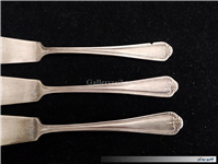 3 چاقو کره خوری قدیمی نوربلین یا روکش نقره 