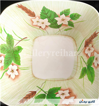 کاسه ملامین قدیمی طرح گل 