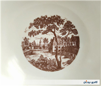 کاسه ملامین قدیمی طرح منظره