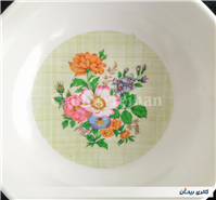 کاسه ملامین قدیمی طرح گل 
