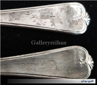 2عدد چنگال قدیمی نوربلین انگلیس روکش نقره 