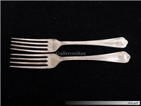 2عدد چنگال قدیمی نوربلین انگلیس روکش نقره 