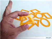 شابلون قدیمی و نوستالژی مدل اشکال هندسی 