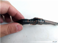 هفت تیر مسی قدیمی دکوری با دسته پلاستیکی   