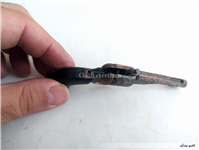 هفت تیر مسی قدیمی دکوری با دسته پلاستیکی   