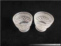 یک جفت قندان طرح خشتی پلاستیکی قدیمی 