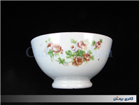 کاسه روسی نقاشی دست قدیمی طرح گل سرخی 