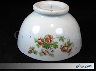 کاسه روسی نقاشی دست قدیمی طرح گل سرخی 
