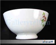 کاسه روسی نقاشی دست قدیمی طرح گل سرخی 