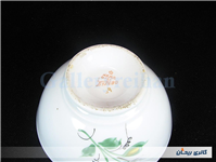 کاسه روسی نقاشی دست قدیمی طرح گل سیب 