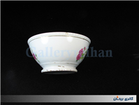 کاسه چینی گل سرخی قدیمی ساخت ژاپن