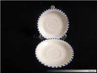 جفت دیوارکوب قدیمی قلم آبی لبه طرحدار