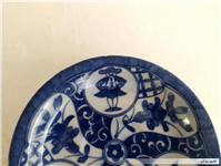 دیوارکوب یا نعلبکی قلم آبی قدیمی طرح خاص 