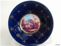 دیوارکوب یا نعلبکی لیلی و مجنون سورمه ای 