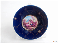 دیوارکوب یا نعلبکی لیلی و مجنون سورمه ای 