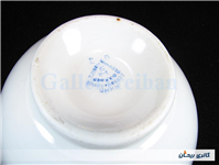 کاسه روسی نقاشی دست قدیمی طرح گل انگوری 