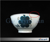 کاسه روسی نقاشی دست قدیمی طرح گل 