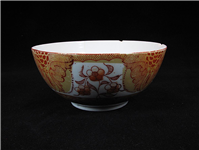 کاسه کمیاب حنایی ژاپن قطر 18 سانت