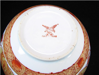 کاسه کمیاب حنایی ژاپن قطر 18 سانت