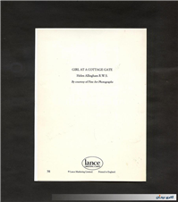 کارت پستال چاپ انگلستان طرح دختری در روستا