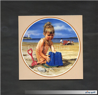 کارت پستال انتشارات وودفیلد کودک در ساحل 