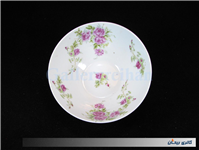 کاسه چینی بیکعب گل سرخی قدیمی دورو گل 