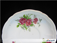 2 دیوارکوب یا نعلبکی طرح گل سرخی قدیمی 