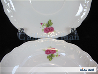 2 دیوارکوب یا زیرفنجانی طرح گل سرخی قدیمی