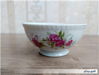 کاسه چینی قدیمی گل سرخی زیبا سایز کوچک 