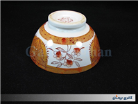 کاسه کمیاب حنایی قدیمی ازاکا قطر 13CM