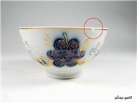 کاسه روسی نقاشی دست قدیمی طرح گل