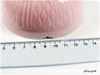 کاسه قدیمی صورتی نقش برجسته 