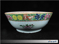 کاسه چینی نقاشی دست سایز غول پیکر قاجاری 