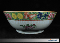 کاسه چینی نقاشی دست سایز غول پیکر قاجاری 