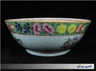 کاسه چینی نقاشی دست سایز غول پیکر قاجاری 