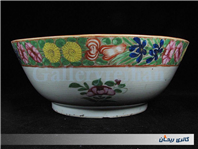 کاسه چینی نقاشی دست سایز غول پیکر قاجاری 