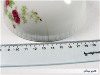 کاسه چینی گل سرخی قدیمی ساخت ژاپن 