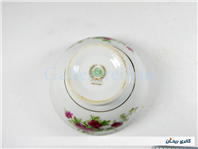 کاسه چینی گل سرخی قدیمی ساخت ژاپن 