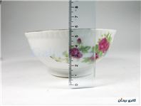 کاسه چینی گل سرخی قدیمی ساخت ژاپن 