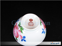 کاسه روسی نقاشی دست قدیمی طرح گل سیب 