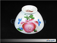 کاسه روسی نقاشی دست قدیمی طرح گل سیب 