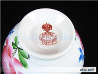 کاسه روسی نقاشی دست قدیمی طرح گل سیب 