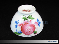 کاسه روسی نقاشی دست قدیمی طرح گل سیب 