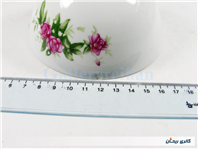 کاسه چینی قدیمی گل سرخی زیبا سایز کوچک