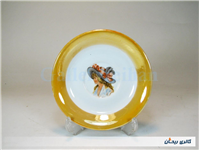 جفت نعلبکی قدیمی ساخت ایران طرح عکسی 