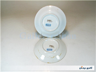 جفت نعلبکی قدیمی ساخت ایران طرح عکسی 