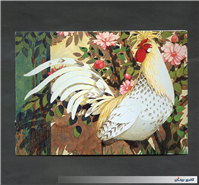 کارت پستال انتشارات وودفیلد طرح خروس سفید