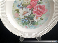 دیس قدیمی ملامین گرد طرح دسته گل